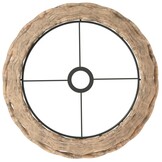 vidaXL Wicker Plafondlampenkap Ø38cm Bruin - 60% Korting