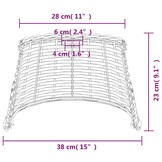 vidaXL Wicker Plafondlampenkap Ø38cm Bruin - 60% Korting