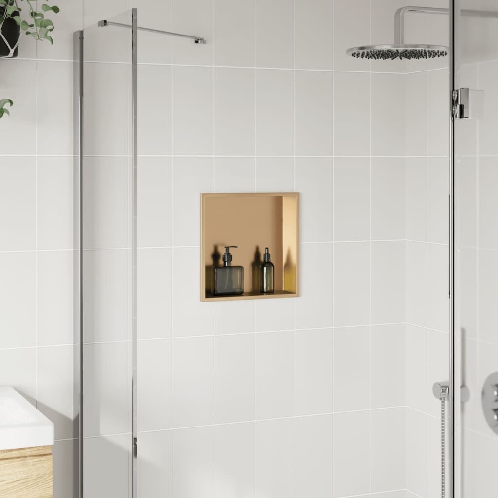 VidaXL Douchenis Geborsteld Goud 56% Korting