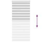 VidaXL Zebra Rolgordijn Grijs - 100x200 cm | 32% Korting