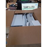 Afzuigkap 60 cm, TopStrong afzuigkap 60 cm recirculatie/afvoerlucht met 350 m³/h sterke zuigkracht, stille hoofdvrije kap 60 cm met LED, incl. actieve koolstoffilter, schuine kap wandkap, wit