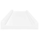 vidaXL Fotoplanken 2 st 80x9x3 cm MDF wit