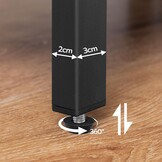 HOOBRO Bijzettafel met laadstation, bank-tafel met 2 laden en USB-poort en stopcontact, nachtkastje voor kleine ruimtes, stabiel en robuust, voor woonkamer, slaapkamer, donkerbruin EBF542BZ01