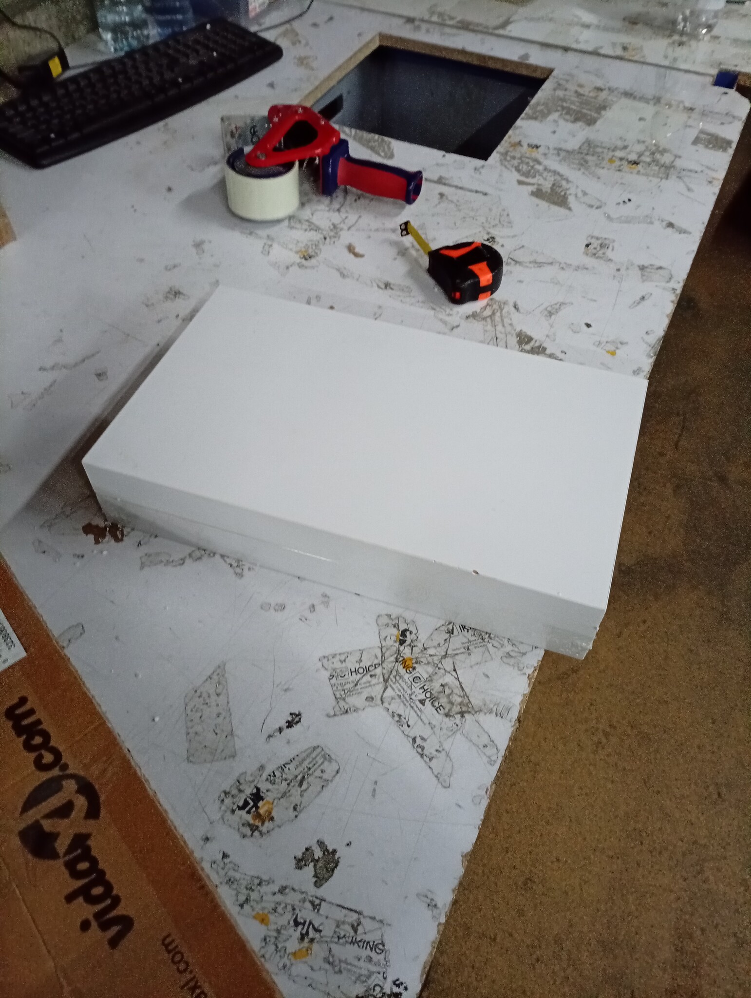 Zwevende Wandschappen MDF Wit - 2 stuks - 78% Korting