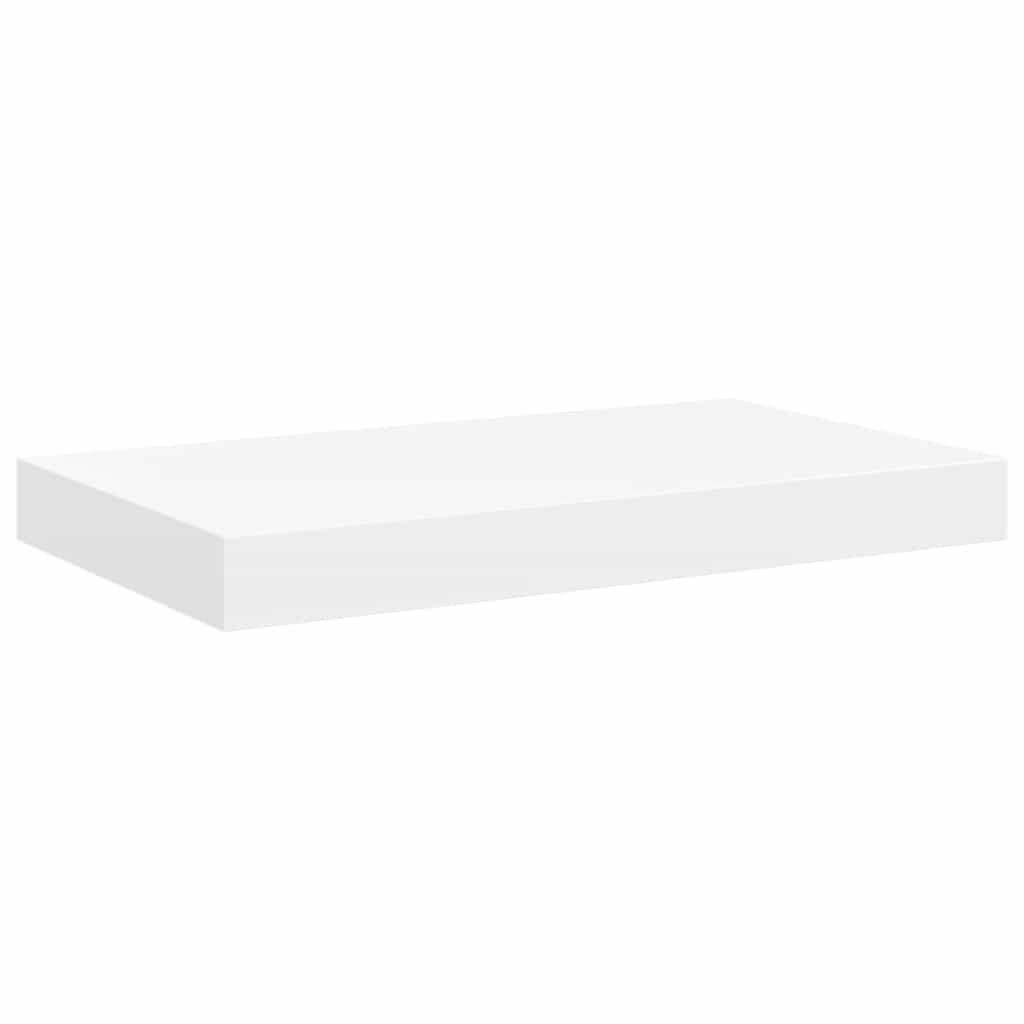 Zwevende Wandschappen MDF Wit - 2 stuks - 78% Korting