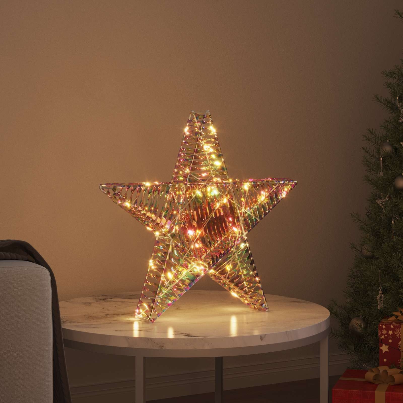 vidaXL 3D Ster met 50 LED Warmwit (46% korting)