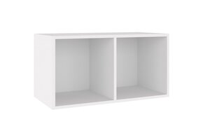 vidaXL LP Opbergbox Wit (71x34x36 cm) - 50% Korting!