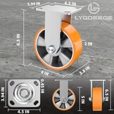 Industriële Bokwielen 12,5 cm | 900 kg | 28% Korting