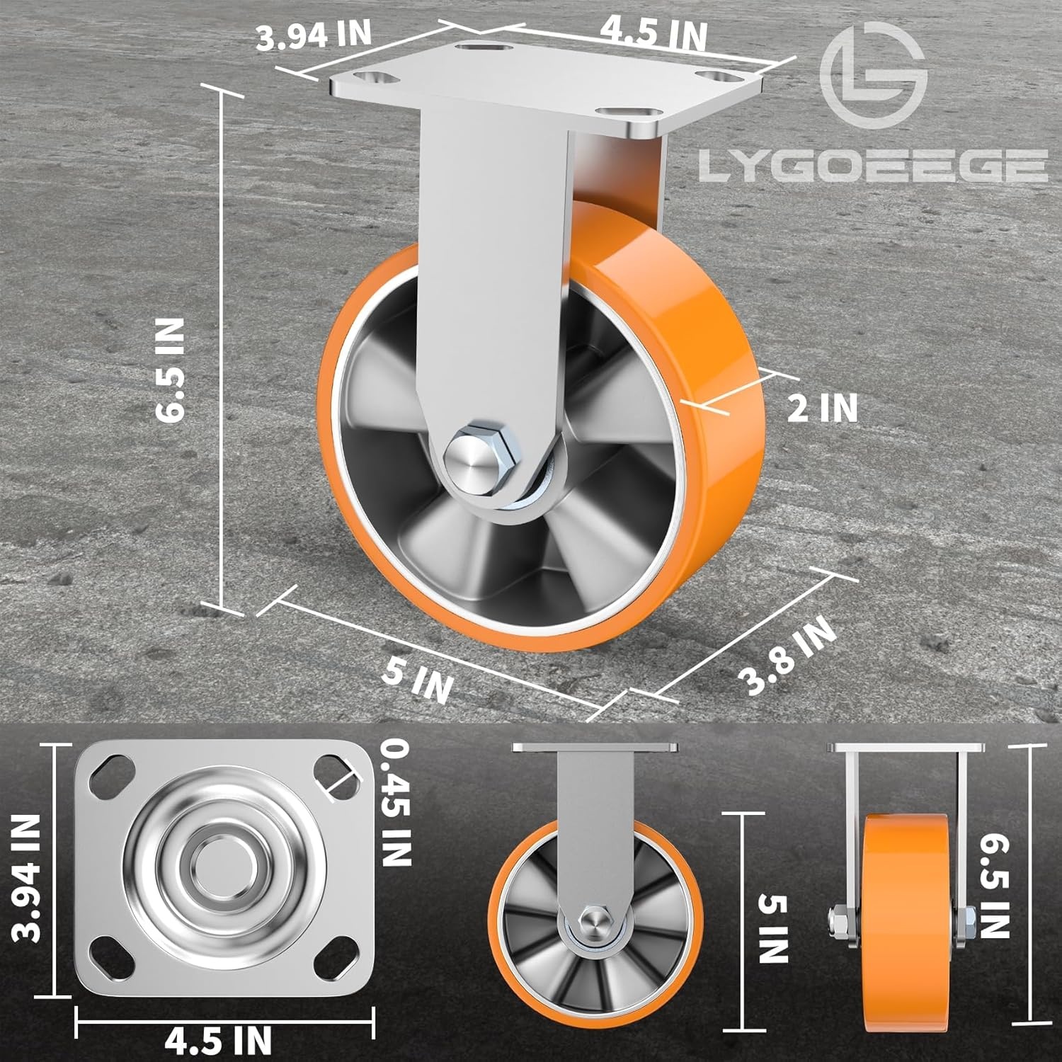 Industriële Bokwielen 12,5 cm | 900 kg | 28% Korting