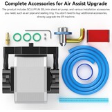 SCULPFUN S9 220V Air assist met air-assist nozzle set, 30L/min high-speed air assist past perfect bij lasermachines, sneller en schoner snijden, volledig metalen structuur