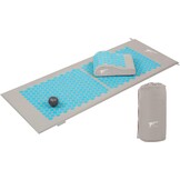 Fitem acupressuurmat met kussen voor massage en ontspanning, ondersteunt rug en nek, geschikt voor fitness, yoga, pilates en herstel, bevordert het welzijn en de ontspanning thuis