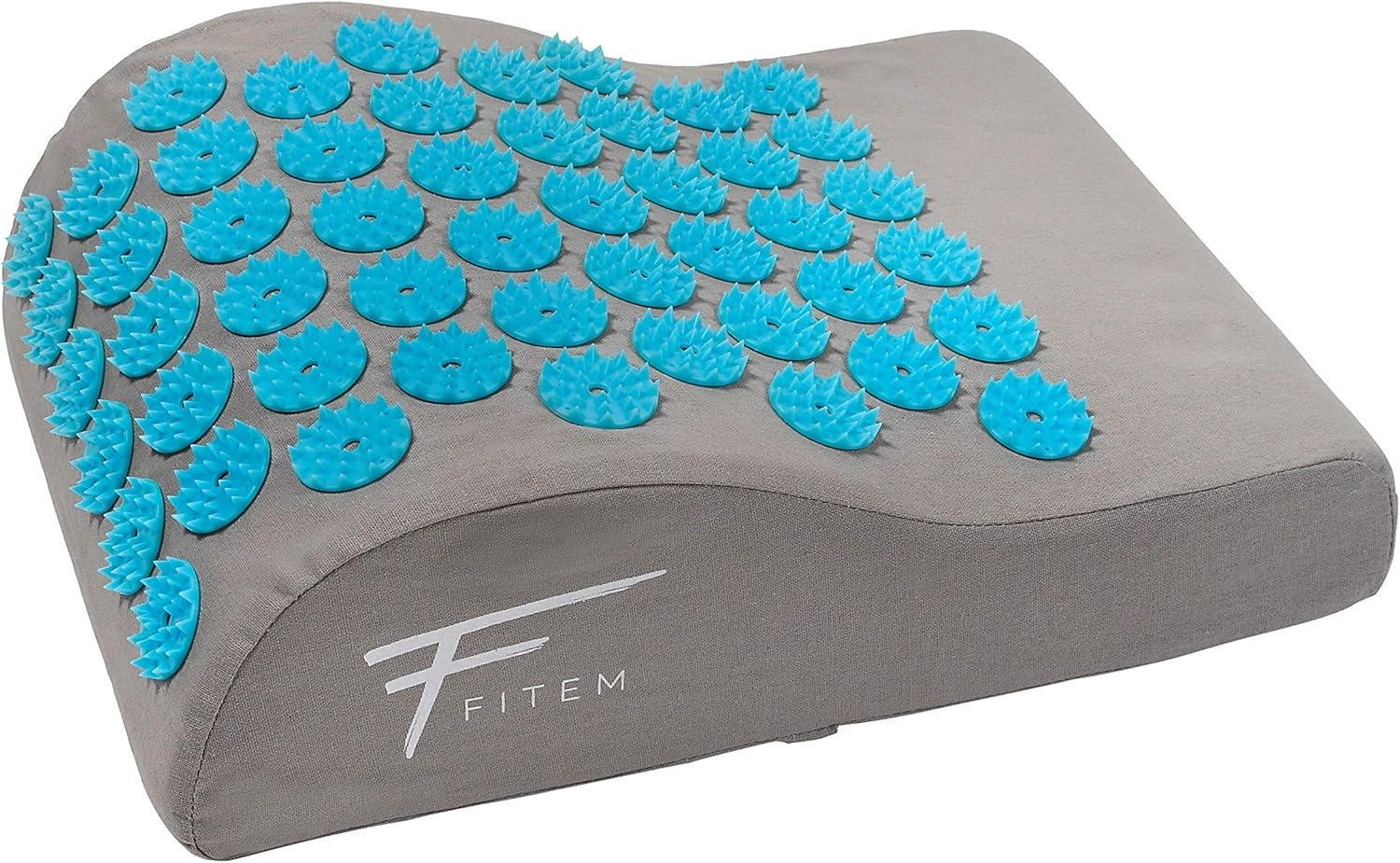 Fitem acupressuurmat met kussen voor massage en ontspanning, ondersteunt rug en nek, geschikt voor fitness, yoga, pilates en herstel, bevordert het welzijn en de ontspanning thuis
