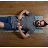Fitem acupressuurmat met kussen voor massage en ontspanning, ondersteunt rug en nek, geschikt voor fitness, yoga, pilates en herstel, bevordert het welzijn en de ontspanning thuis