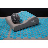 Fitem acupressuurmat met kussen voor massage en ontspanning, ondersteunt rug en nek, geschikt voor fitness, yoga, pilates en herstel, bevordert het welzijn en de ontspanning thuis