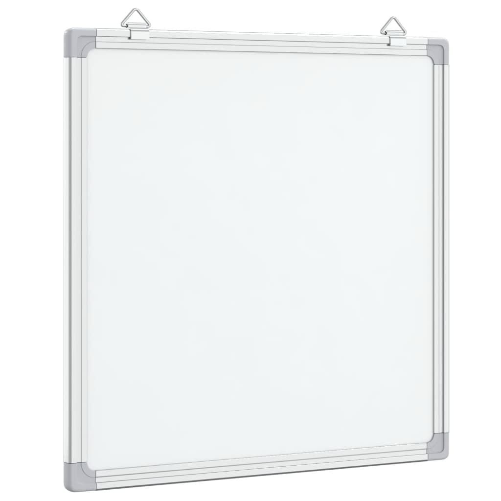 vidaXL Whiteboard magnetisch 60x60x1,7 cm aluminium