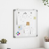 vidaXL Whiteboard magnetisch 60x60x1,7 cm aluminium