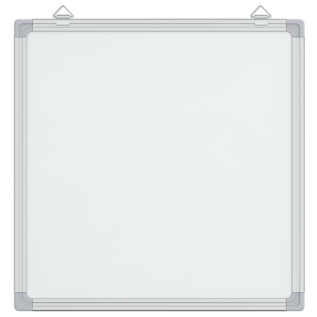 vidaXL Whiteboard magnetisch 60x60x1,7 cm aluminium