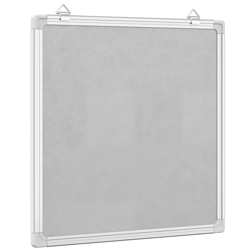 vidaXL Whiteboard magnetisch 60x60x1,7 cm aluminium