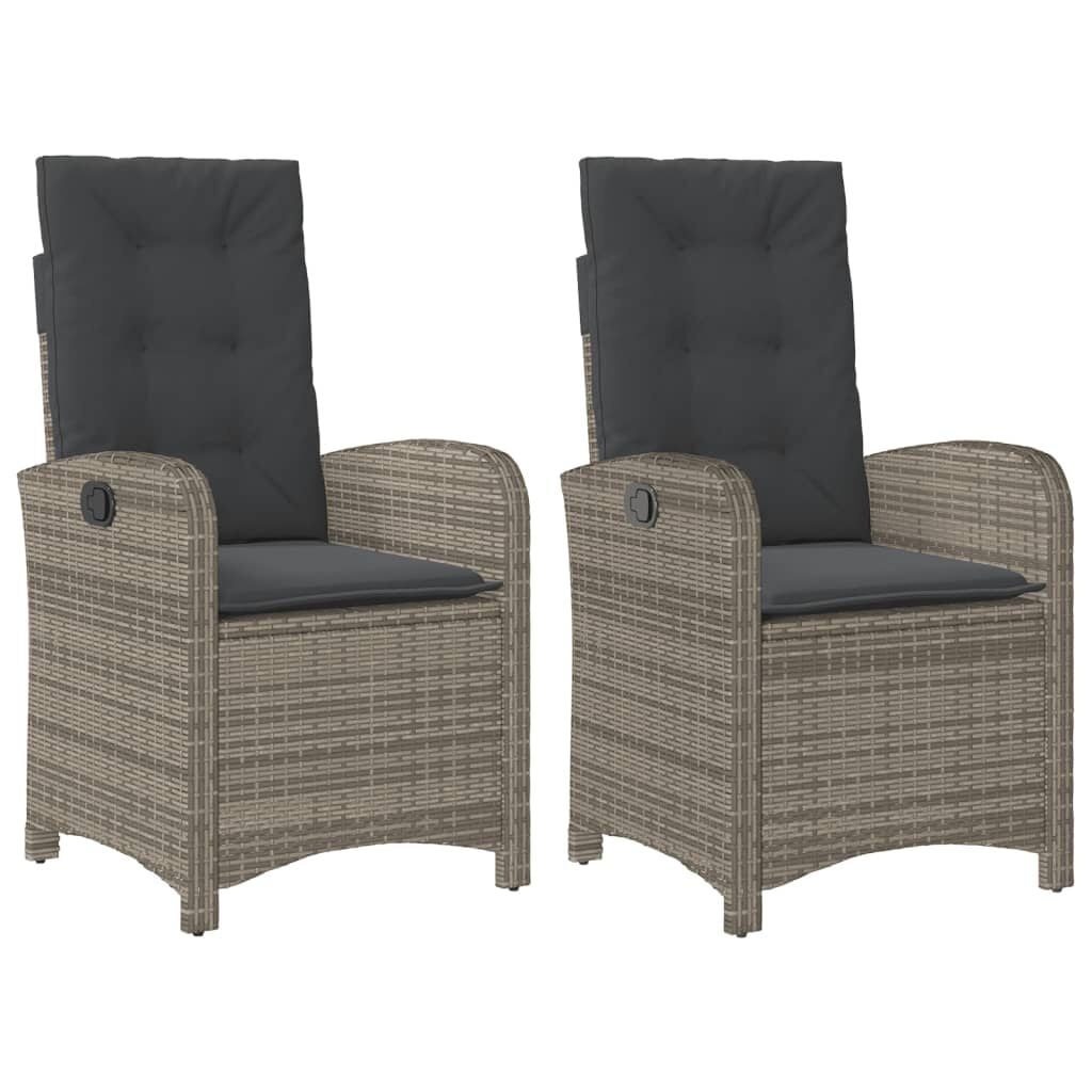 vidaXL Tuinstoelen 2x Verstelbaar met Kussens | 30% Korting