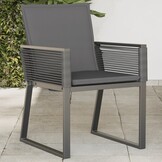 vidaXL Tuinstoelen 4 st. Poly Rattan Zwart (47% Korting!)