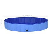 Inklapbaar Hondenzwembad PVC Blauw 300x40 cm - 30% Korting