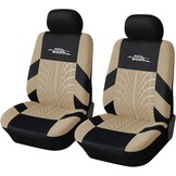 AUTOYOUTH Autostoelhoezen Universele Pasvorm Volledige Set Autostoel Beschermers Bandensporen Autostoel Accessoires (Zwart)