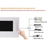 Outdoor Video Intercom Systeem 3 Monitoren Video Deurbel met IR Camera Nachtzicht Deur 480p voor Thuis 3 Appartementen