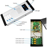Outdoor Video Intercom Systeem 3 Monitoren Video Deurbel met IR Camera Nachtzicht Deur 480p voor Thuis 3 Appartementen