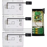 Outdoor Video Intercom Systeem 3 Monitoren Video Deurbel met IR Camera Nachtzicht Deur 480p voor Thuis 3 Appartementen