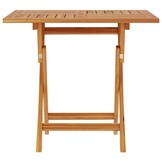 vidaXL Tuintafel inklapbaar 85x85x76 cm massief teakhout