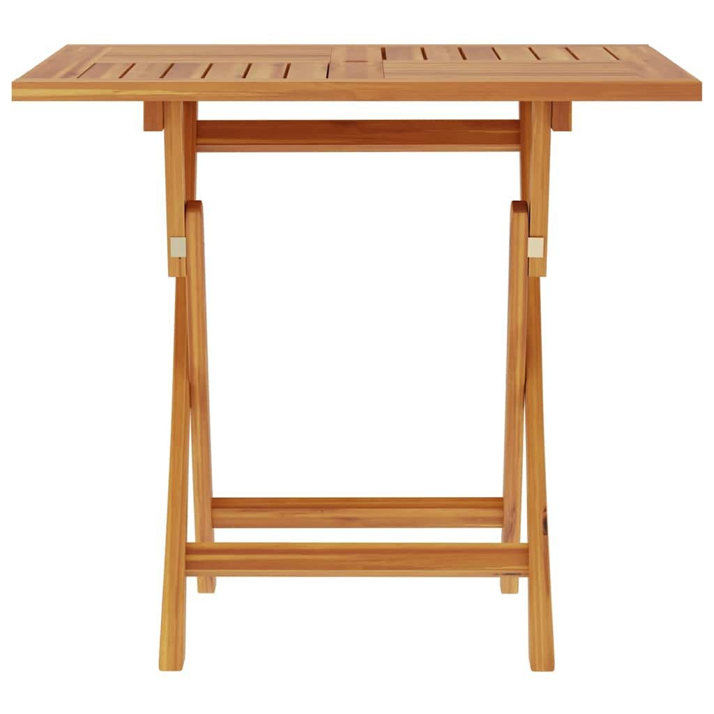 vidaXL Tuintafel inklapbaar 85x85x76 cm massief teakhout