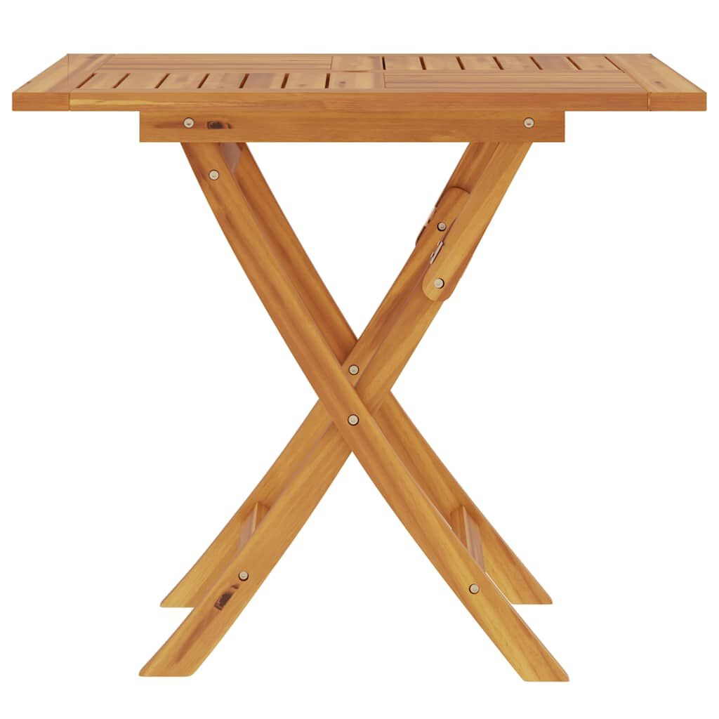vidaXL Tuintafel inklapbaar 85x85x76 cm massief teakhout