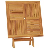 vidaXL Tuintafel inklapbaar 85x85x76 cm massief teakhout