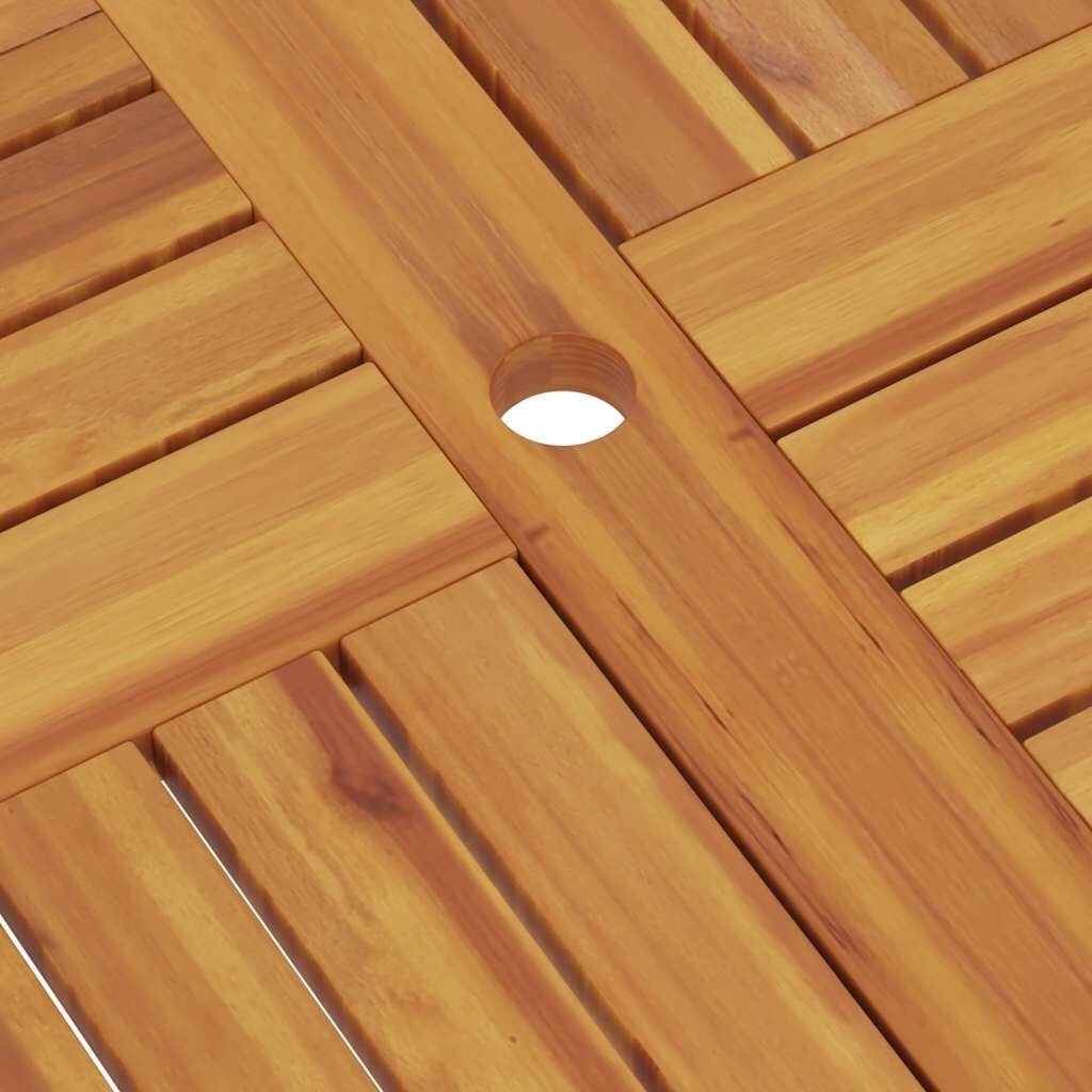 vidaXL Tuintafel inklapbaar 85x85x76 cm massief teakhout