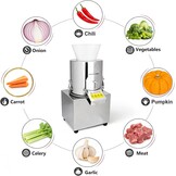 Elektrische groentehaker, 400 W, 60 kg/u, roestvrij staal, universele hakmolen voor groenten, vlees, restaurant en keuken