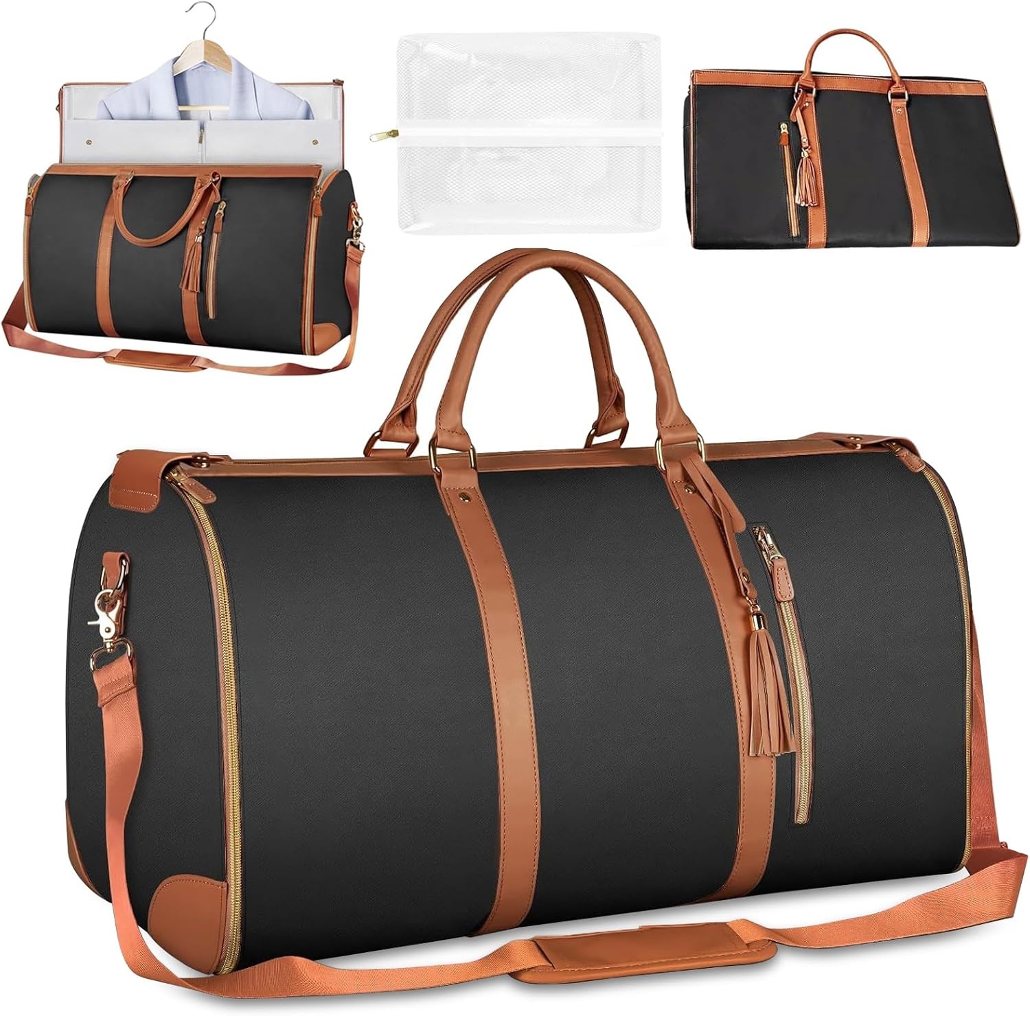 Reistas Opvouwbaar, Handbagage Tas, Opvouwbare Reistas, Waterdichte Reistassen, Reistas, Kledingstuk Tas Reistas, Opvouwbare Tas, Carry on Bagage, Draagbare Kleding Tas (wit)