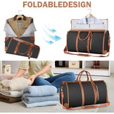 Reistas Opvouwbaar, Handbagage Tas, Opvouwbare Reistas, Waterdichte Reistassen, Reistas, Kledingstuk Tas Reistas, Opvouwbare Tas, Carry on Bagage, Draagbare Kleding Tas (wit)