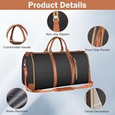 Reistas Opvouwbaar, Handbagage Tas, Opvouwbare Reistas, Waterdichte Reistassen, Reistas, Kledingstuk Tas Reistas, Opvouwbare Tas, Carry on Bagage, Draagbare Kleding Tas (wit)
