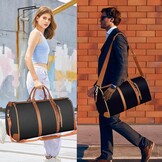 Reistas Opvouwbaar, Handbagage Tas, Opvouwbare Reistas, Waterdichte Reistassen, Reistas, Kledingstuk Tas Reistas, Opvouwbare Tas, Carry on Bagage, Draagbare Kleding Tas (wit)