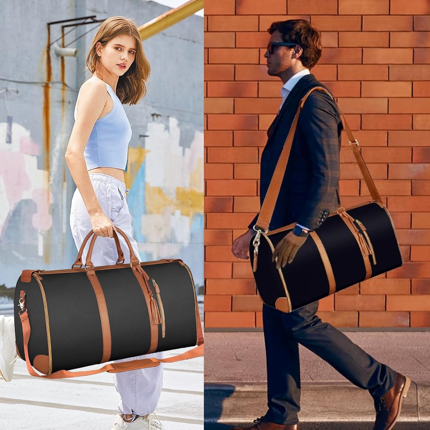 Reistas Opvouwbaar, Handbagage Tas, Opvouwbare Reistas, Waterdichte Reistassen, Reistas, Kledingstuk Tas Reistas, Opvouwbare Tas, Carry on Bagage, Draagbare Kleding Tas (wit)