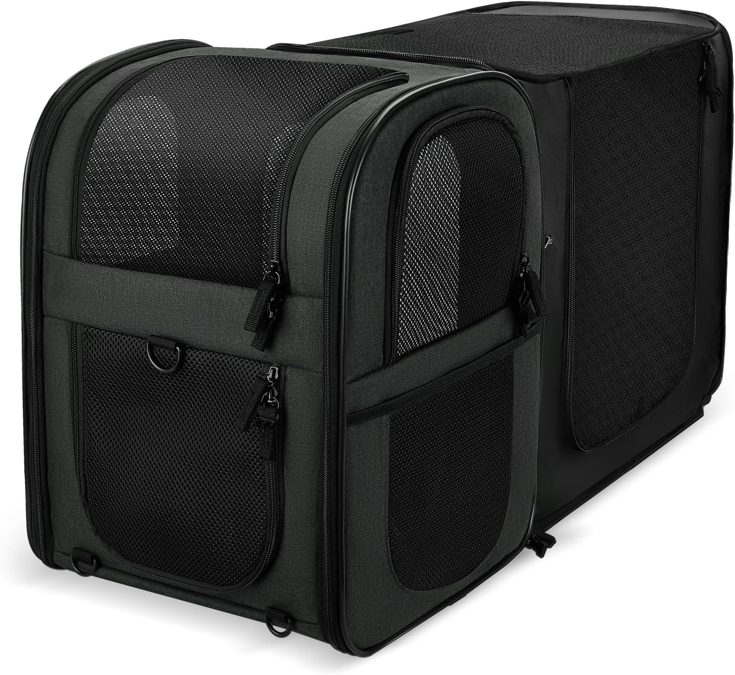 APOLLO WALKER Katten- en Hondenmand, Voor Grote en Kleine Katten (2-15 kg), Ademende Mesh Huisdierenmand, Ideaal Voor Wandelen, Reizen en Buitenactiviteiten(grijs)