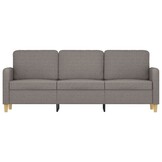 vidaXL Taupe Driezitsbank (180 cm) - 35% Korting