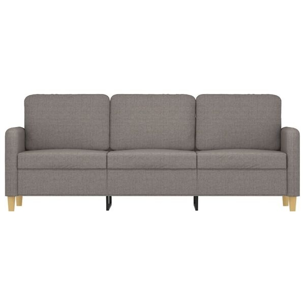vidaXL Taupe Driezitsbank (180 cm) - 35% Korting