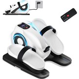 TODO Elektrische mini-elliptische fiets, pedalen met afstandsbediening, lcd-display en antislipmat, draagbaar elliptisch apparaat voor senioren en volwassenen, 1-12 instelbare snelheden