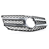 Sportgrille Zwart Zilver Chroom Mercedes GLK X204 (2012-2015) - 60% Korting