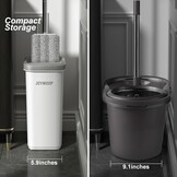 JOYMOOP Vloermop met Wringer en 3 Microvezelpads - Handsfree Reiniging
