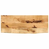 vidaXL Tafelblad met natuurlijke rand 90x30x2,5 cm massief mangohout