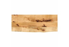 Uniek Mangohouten Tafelblad (90x30 cm) met Natuurlijke Rand - 34% Korting!