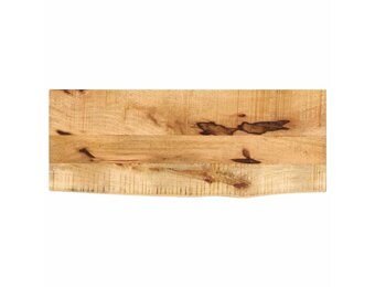 vidaXL Tafelblad met natuurlijke rand 90x30x2,5 cm massief mangohout
