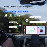 Avylet 9.26" Draadloos CarPlay & Android Auto Scherm met Achteruitrijcamera en GPS